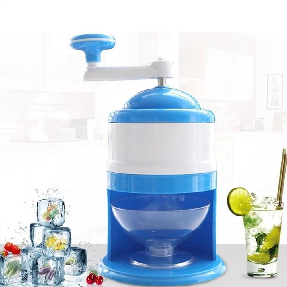 Ice Breaker Hand Crank Kitchen Tool Ice Crusher Snow Cone Maker Machine