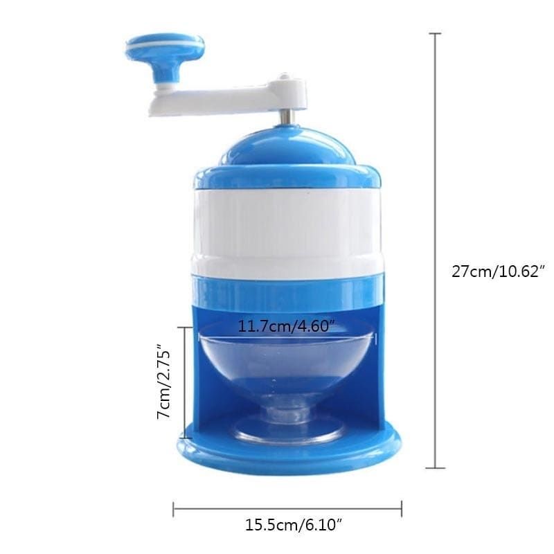 Ice Breaker Hand Crank Kitchen Tool Ice Crusher Snow Cone Maker Machine