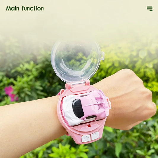 Remote Control Car Watch Mini Wrist Band 2.4GHz Racing Vehicle USB Charging Smart Toy Kids