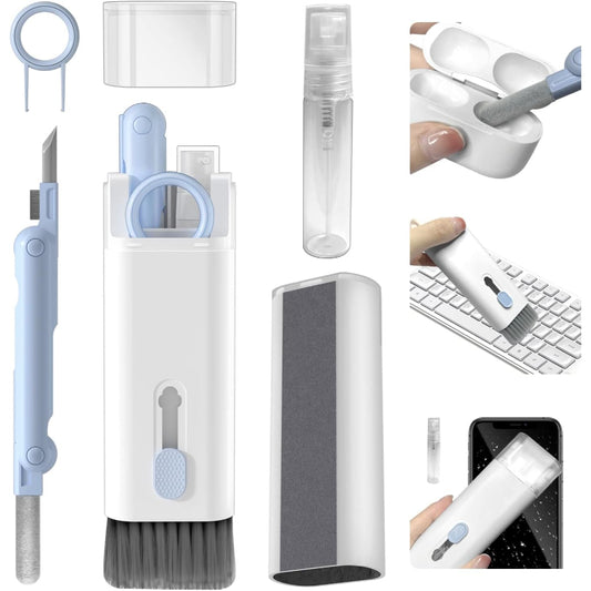 Mini Portable Multi-Functional 7 In 1 Cleaning Tool Kit For Keybaord, Mobile, Earbuds