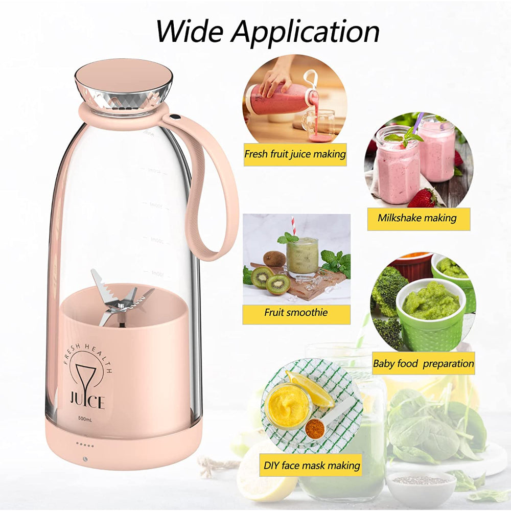 Portable Powerful Rechargeable 380ml Juicer Blender