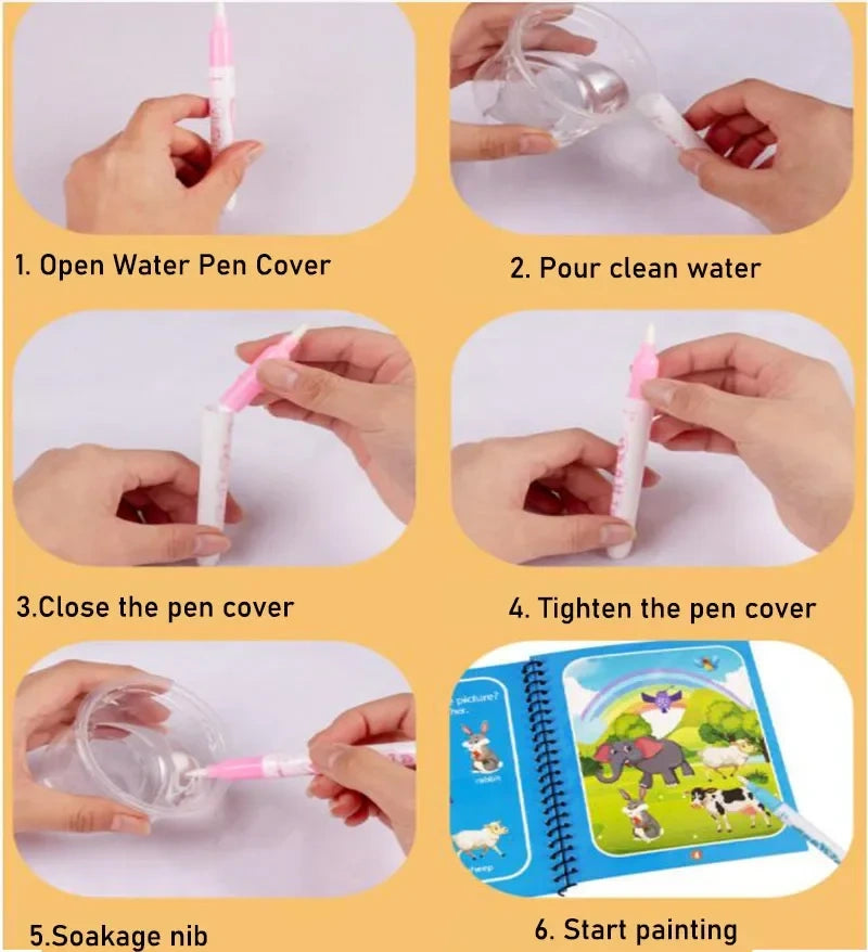 Magic Water Coloring Book